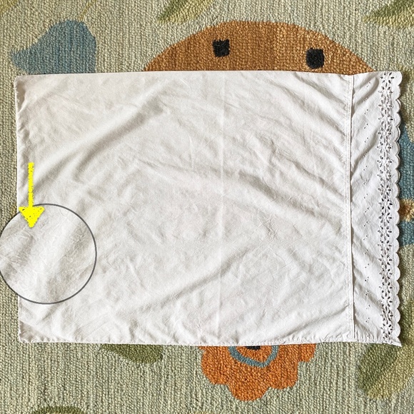 VTG I Dan River Remembrance Eyelet Twin Flat Sheet + Standard Pillowcase - Picture 5 of 16